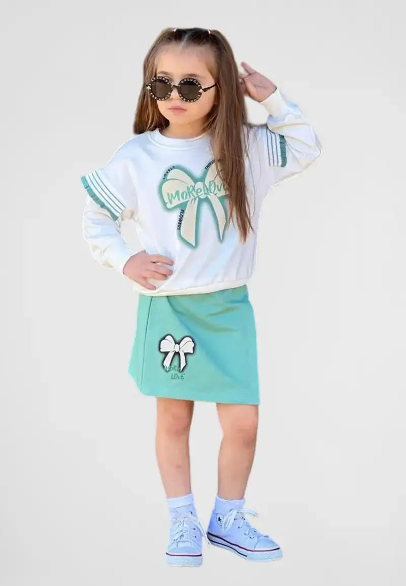 Girls cotton set 2 pieces