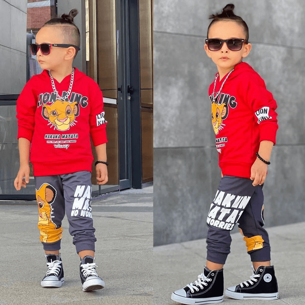 Boys' winter set with chest print