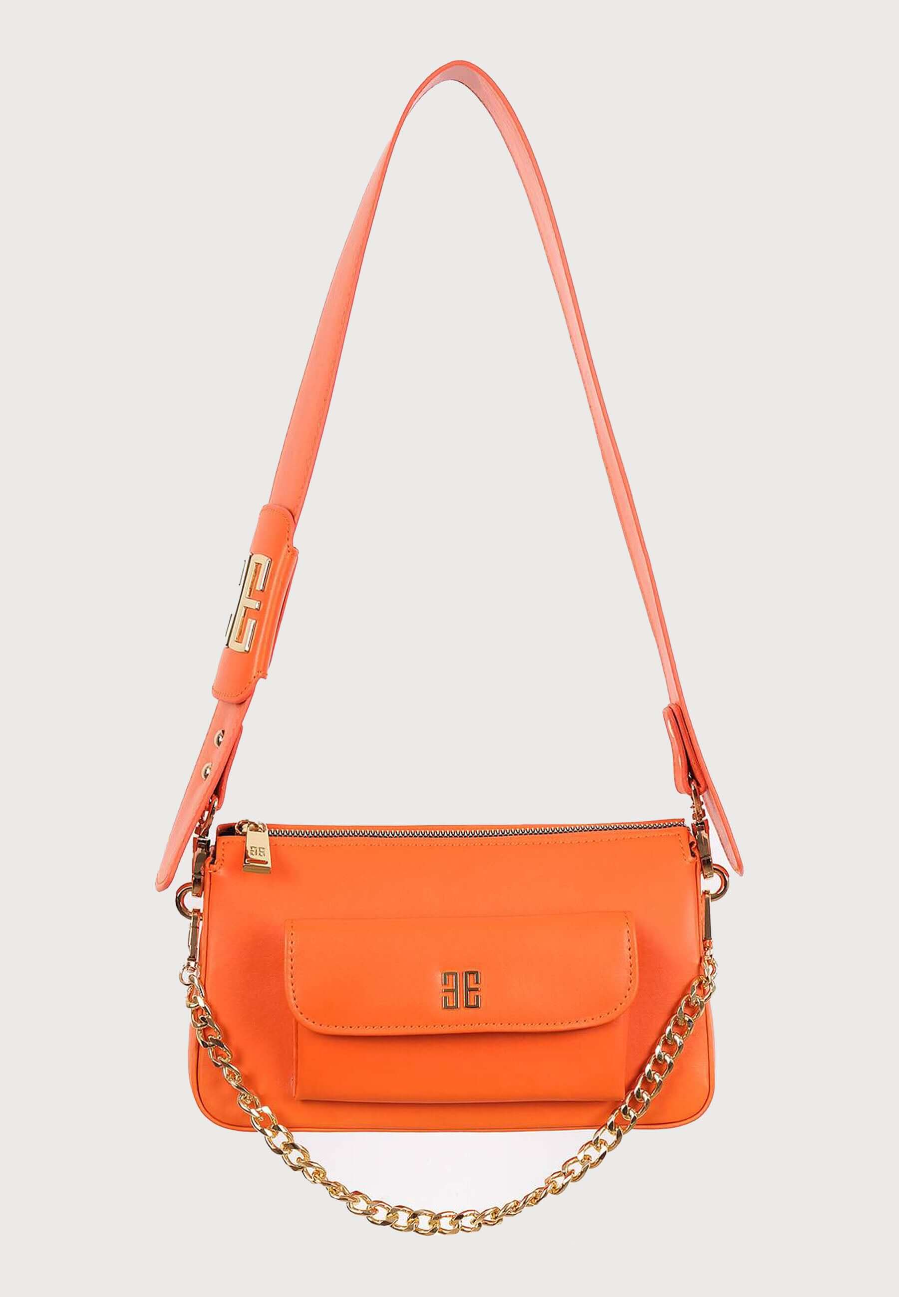 Women's handbag with gold chain