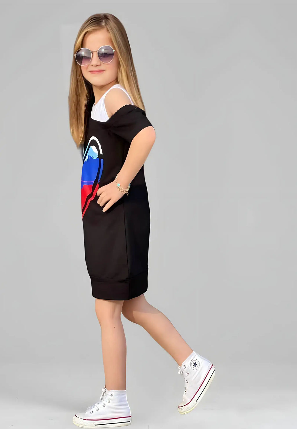 Girls dress with blouse