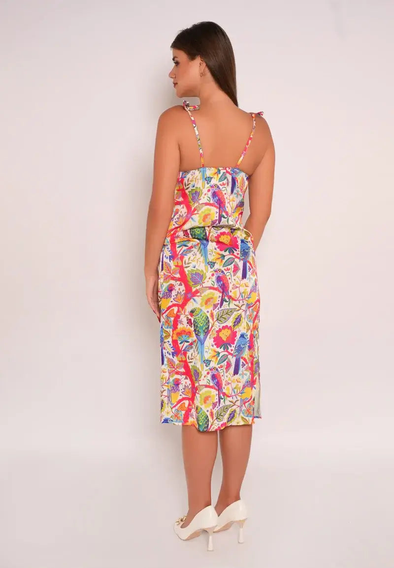Summer Blossom The Enchanting Floral Midi Dress