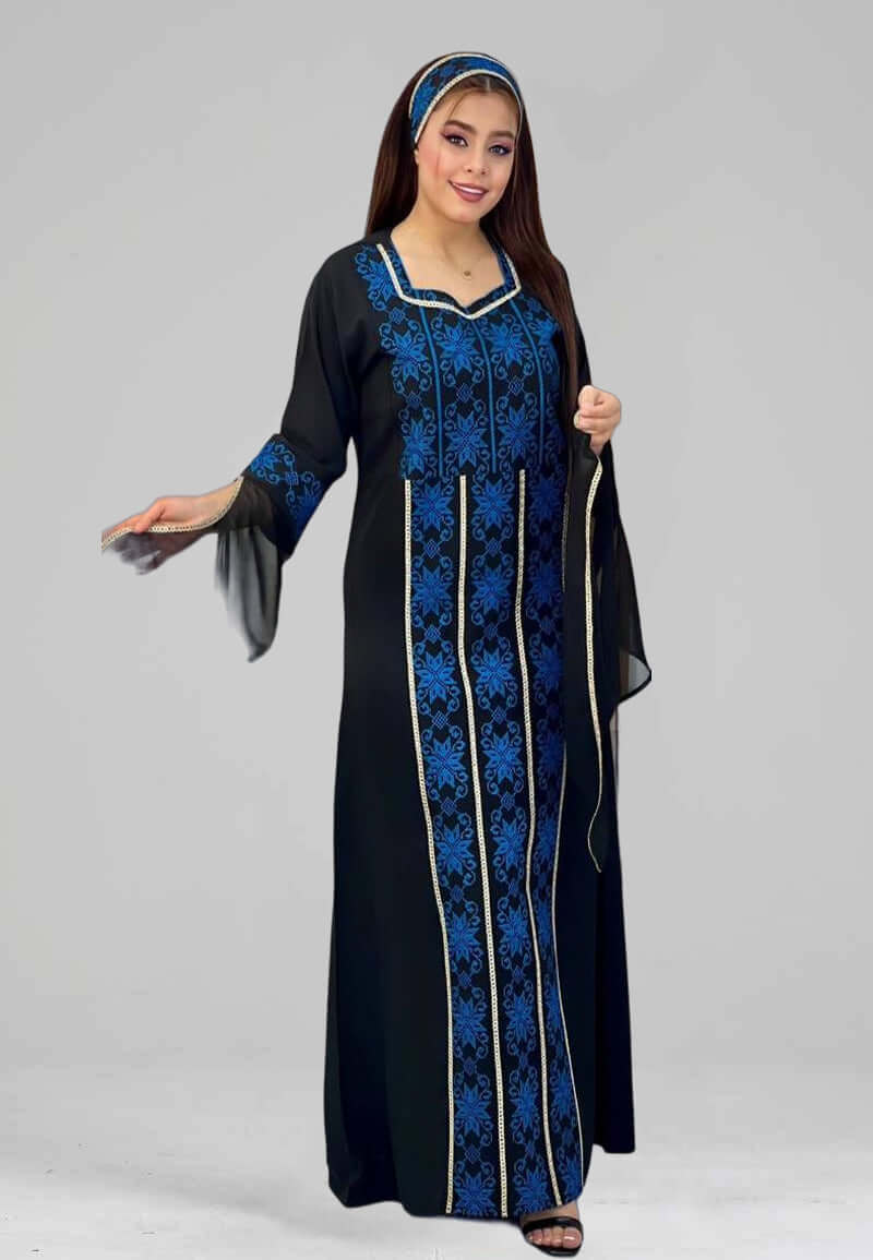 Excellent embroidered Palestinian Qalabiya Elegance
