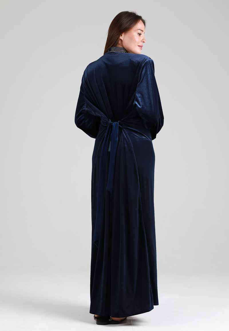 Women's long abaya with zipper
