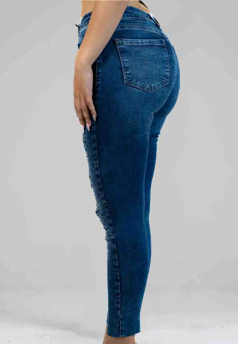 Women's jeans with modern design
