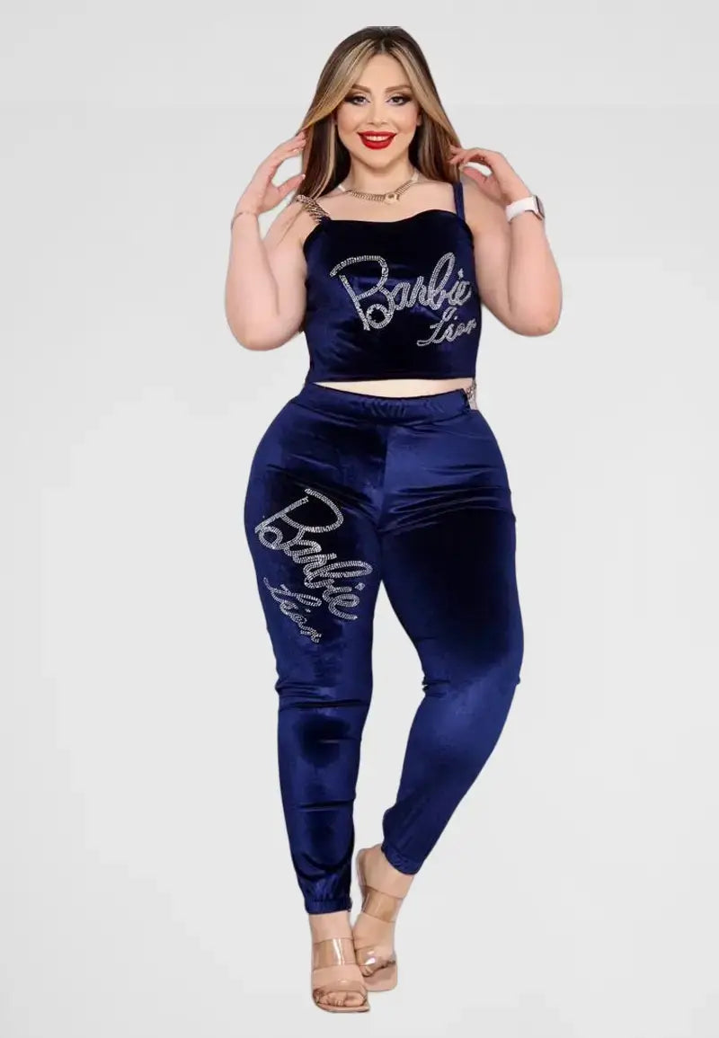 Women's 3-Piece Velvet Pajamas