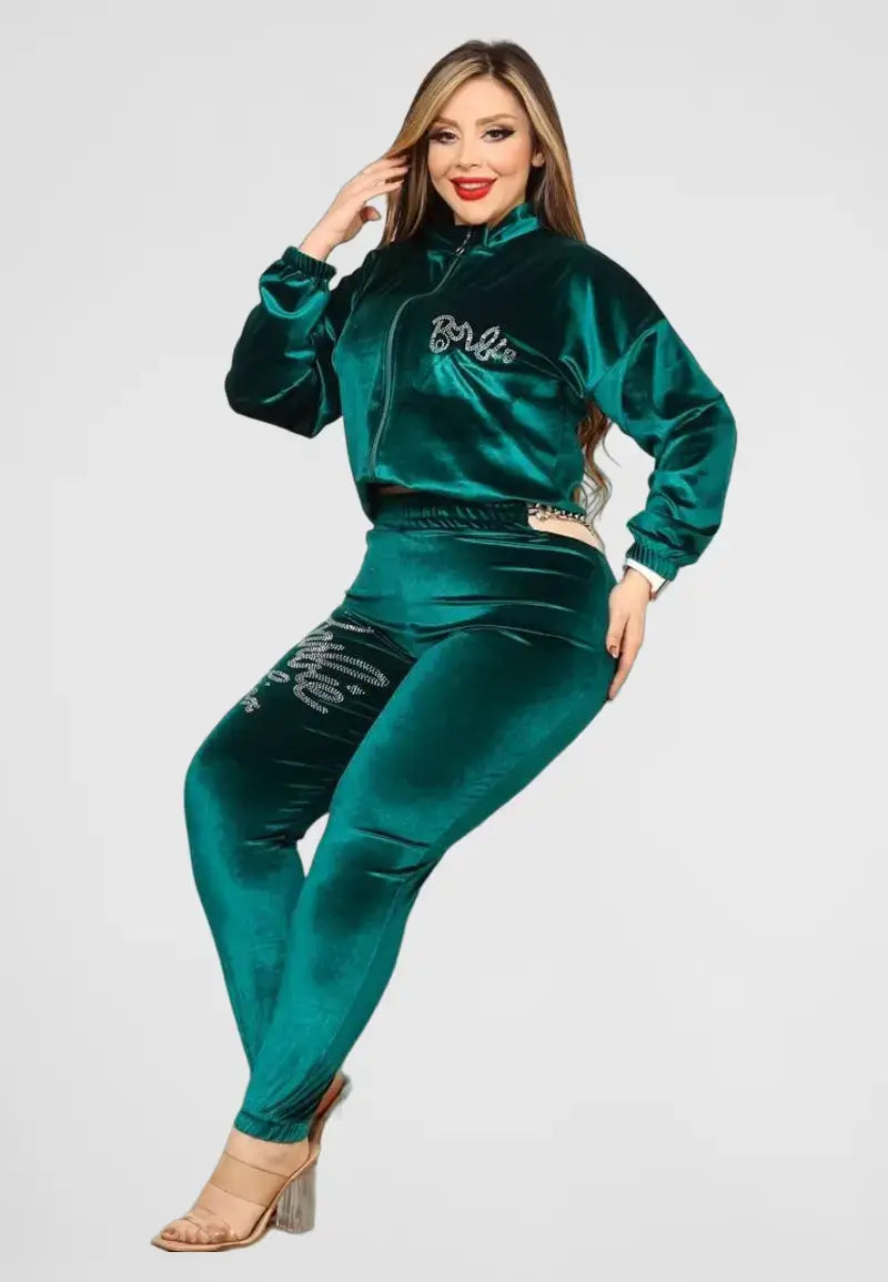 Women's 3-Piece Velvet Pajamas
