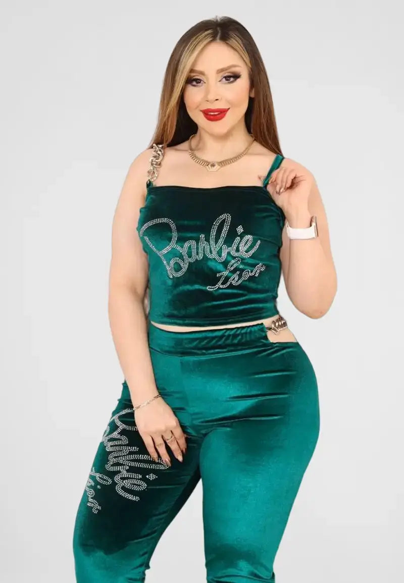 Women's 3-Piece Velvet Pajamas