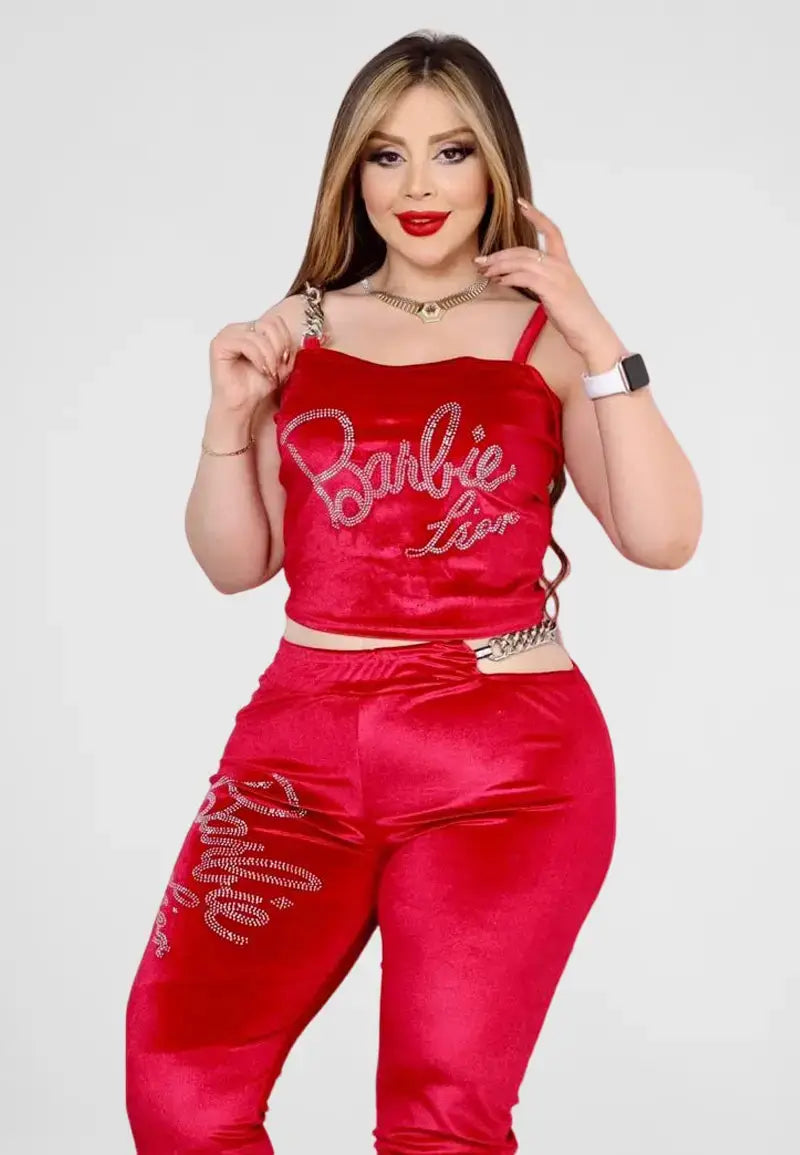 Women's 3-Piece Velvet Pajamas