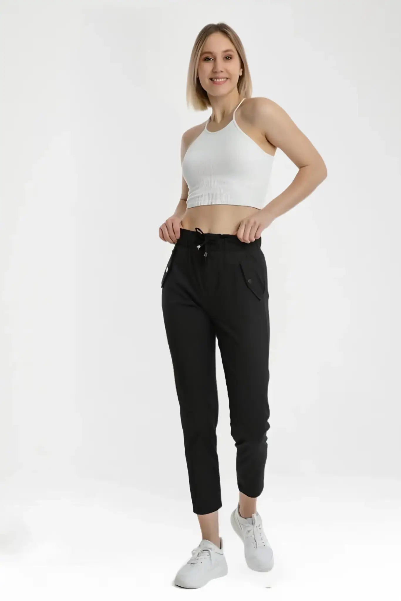 Sleek Comfort Classic Black Tapered Joggers