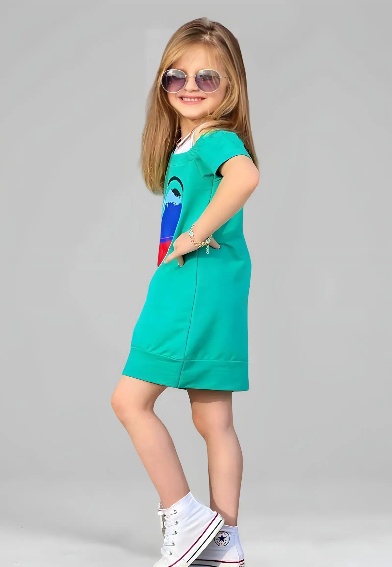 Girls dress with blouse
