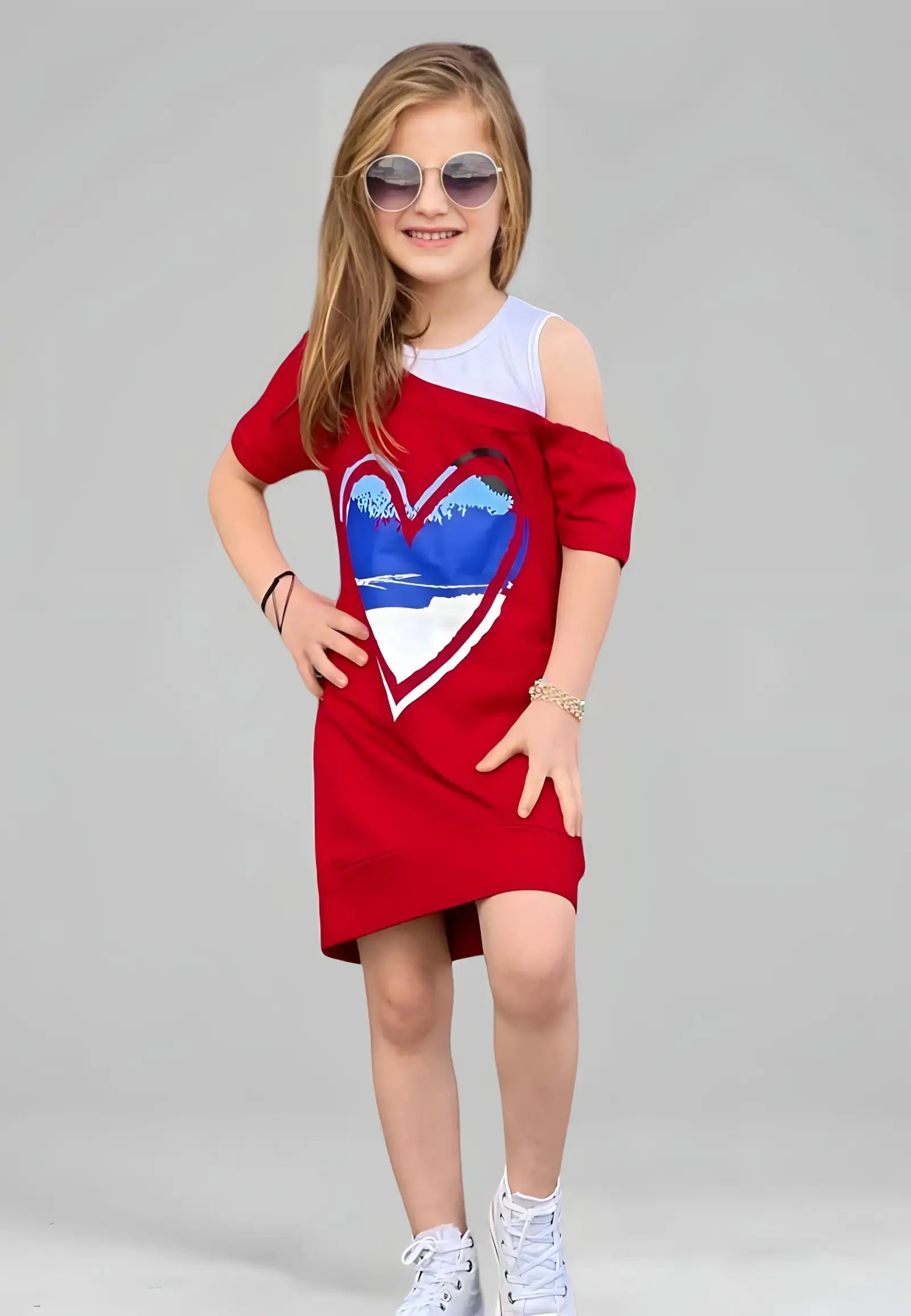 Girls dress with blouse